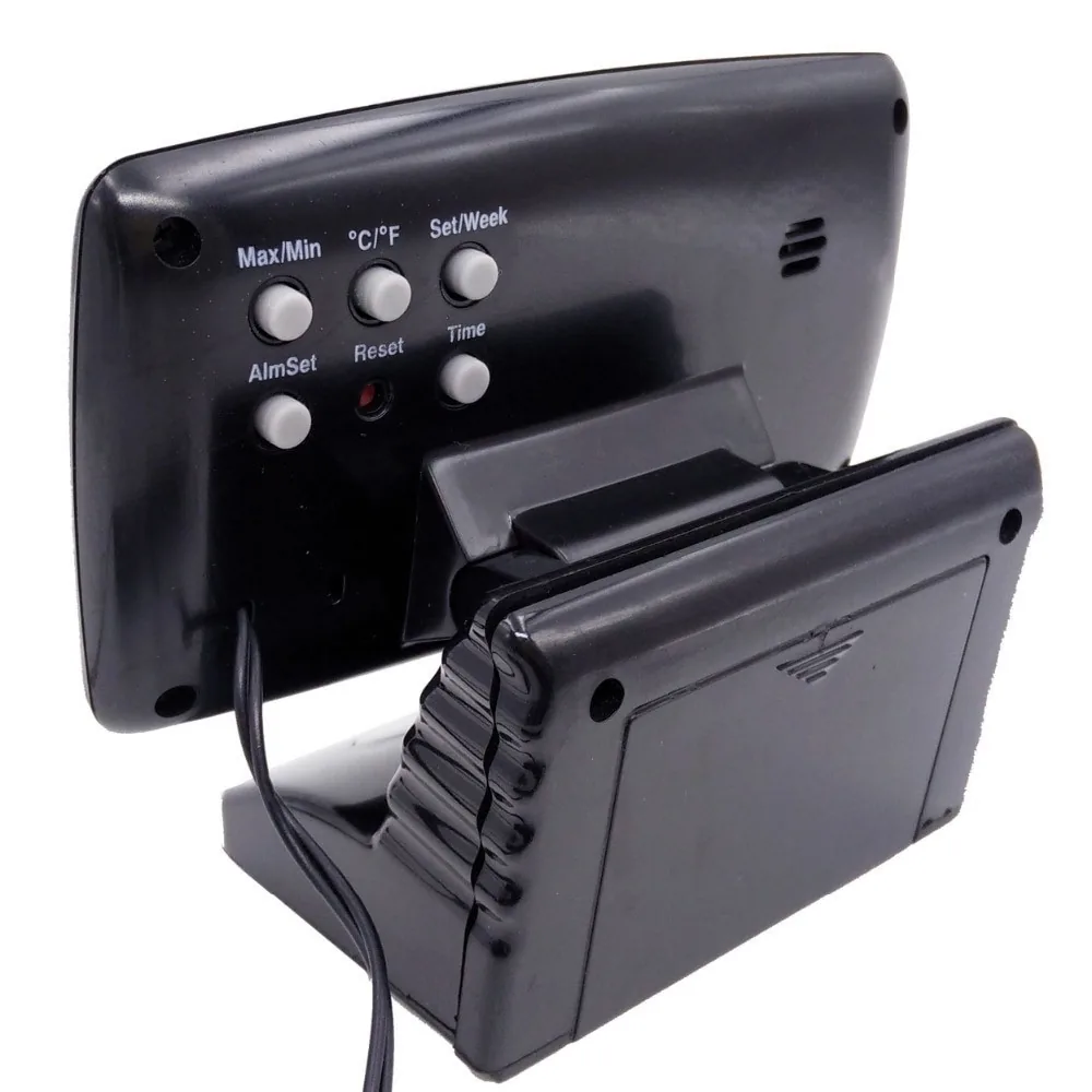 Automobilio LCD laikrodis - termometras "Profesionalas 2"