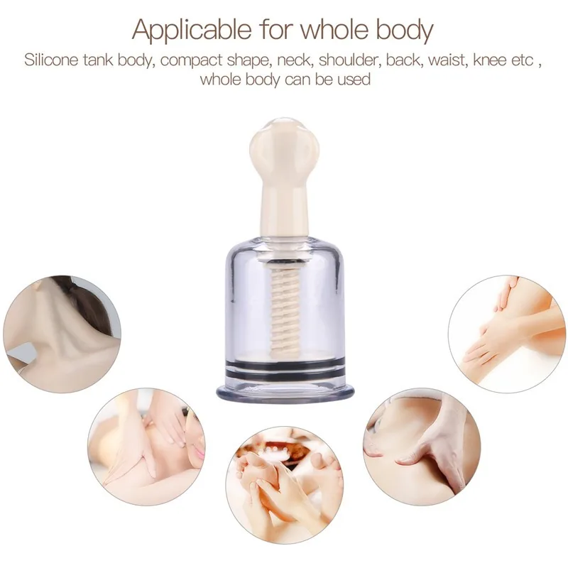 Vakuminės anticeliulitinės taurės "Cellulite Goodbye 5" (4 vnt.