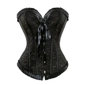 Koreguojantis figūrą korsetas "Gothic Floral Plus"