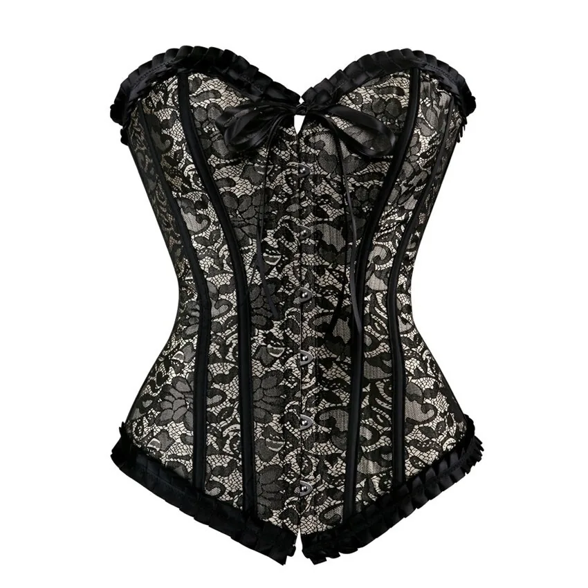 Koreguojantis figūrą korsetas "Gothic Floral Plus 4"