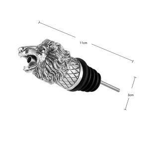 Šampano ir vyno butelio kamštis "Premium Silver Lion"