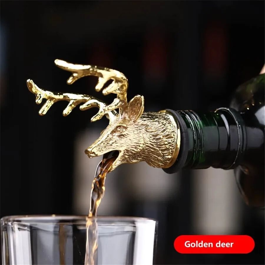 Šampano ir vyno butelio kamštis "Premium Gold Elk"