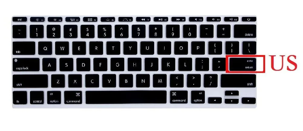 Silikoninė apsauga nešiojamo kompiuterio klaviatūrai "Macbook