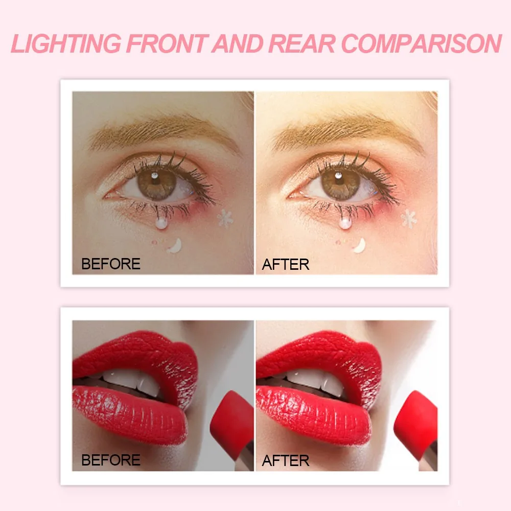 LED nešiojamasis veidrodis makiažui "Pro Makeup Deluxe 4"