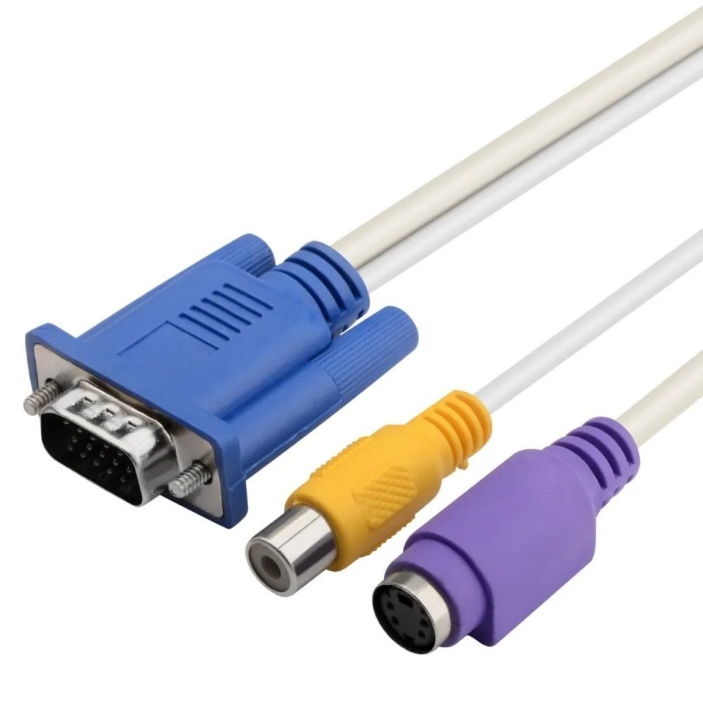 VGA į S-Video ir RCA kabelis