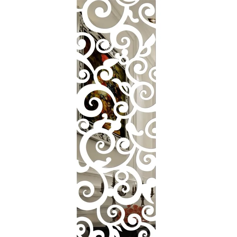 Veidrodiniai lipdukai "Puikieji ornamentai 3" (96 x 32 cm)