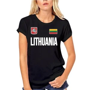 Moteriški medvilniniai marškinėliai "Lietuva"