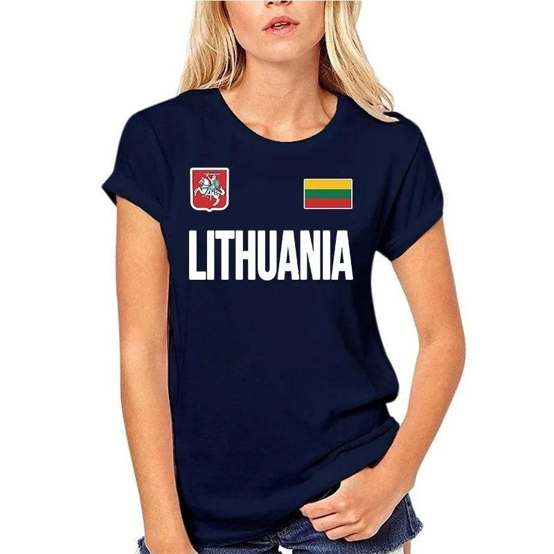 Moteriški medvilniniai marškinėliai "Lietuva"