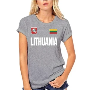 Moteriški medvilniniai marškinėliai "Lietuva"