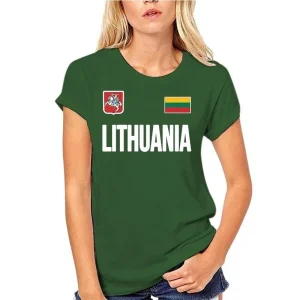 Moteriški medvilniniai marškinėliai "Lietuva"