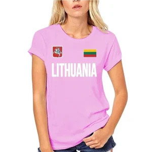 Moteriški medvilniniai marškinėliai "Lietuva"
