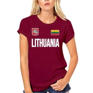 Moteriški medvilniniai marškinėliai "Lietuva"