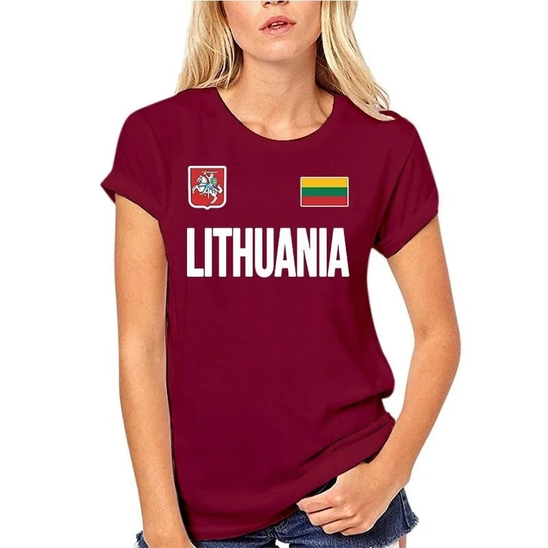 Moteriški medvilniniai marškinėliai "Lietuva"