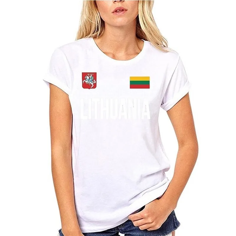 Moteriški medvilniniai marškinėliai "Lietuva"