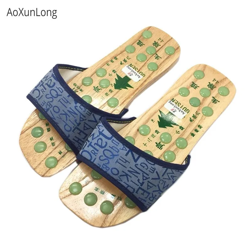 Akupresūrinės masažinės šlepetės "Jade & Wood House Slippers"