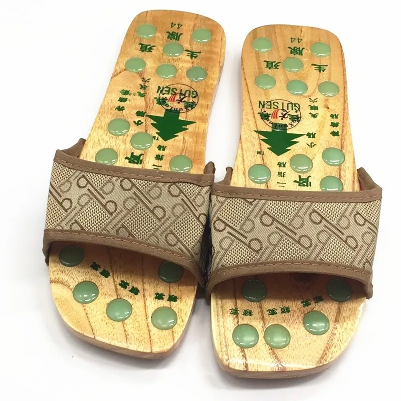 Akupresūrinės masažinės šlepetės "Jade & Wood House Slippers"