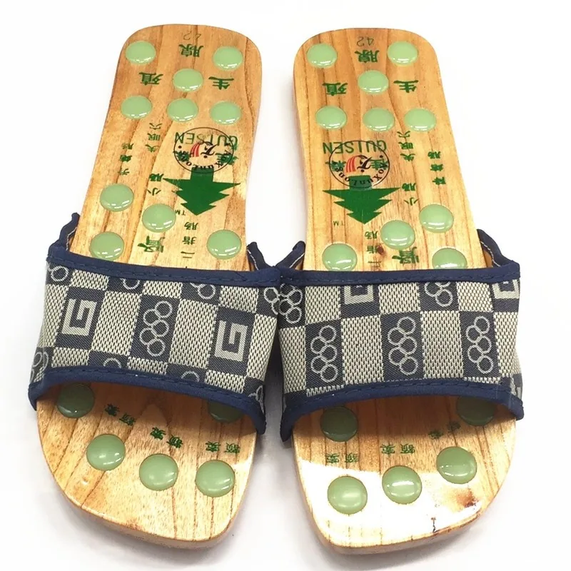 Akupresūrinės masažinės šlepetės "Jade & Wood House Slippers"