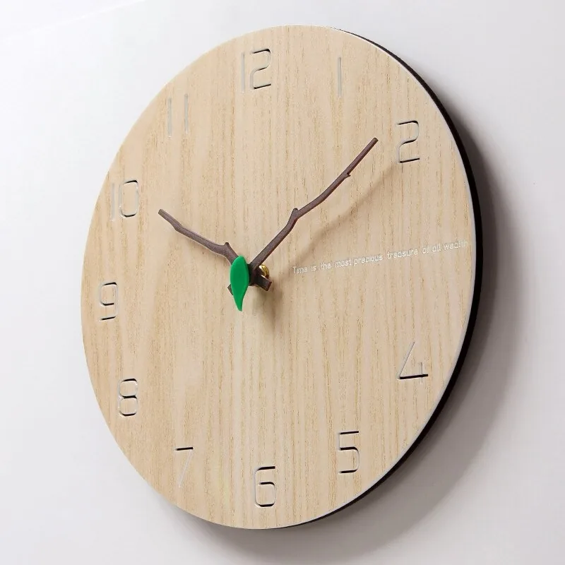 Minimalistinis šiaurietiškas laikrodis "Wood Fashion"