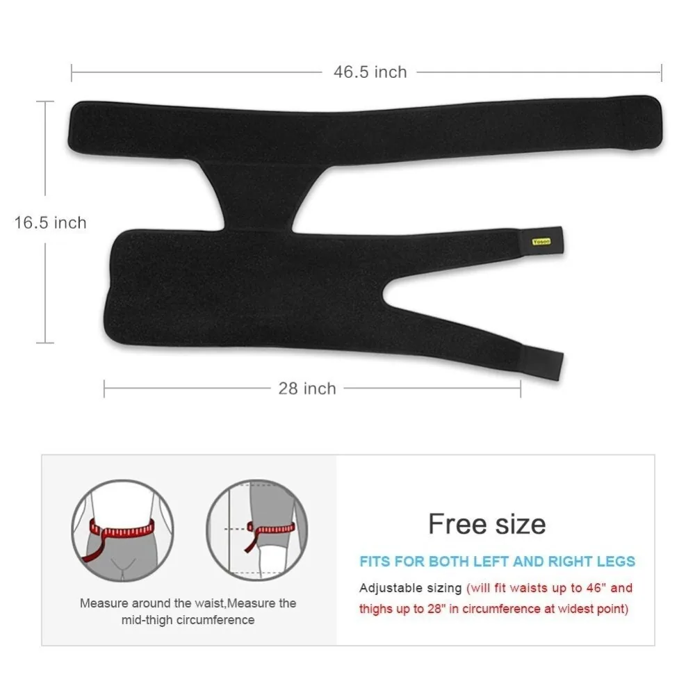 Yosoo Adjustable Groin Strain Pain Compression Recovery Thigh