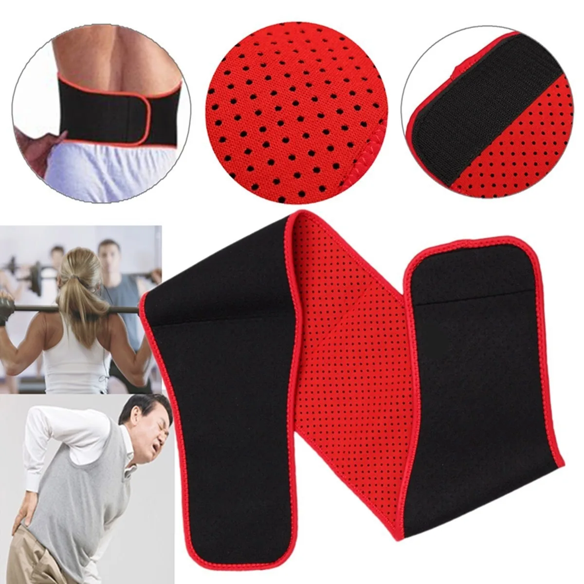 Tourmaline Waist Brace Support Belt Self Heating Lower Back