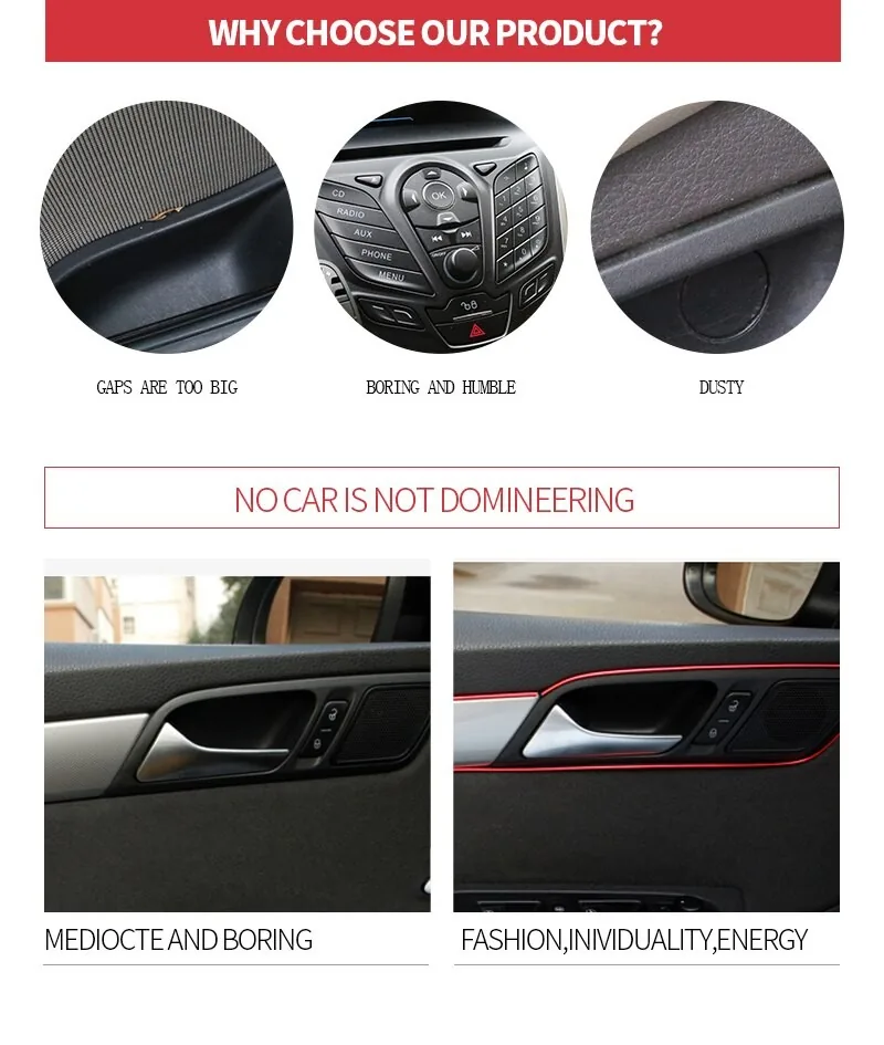 Dekoratyvinė vidaus apdailos juosta automobiliui "Renova