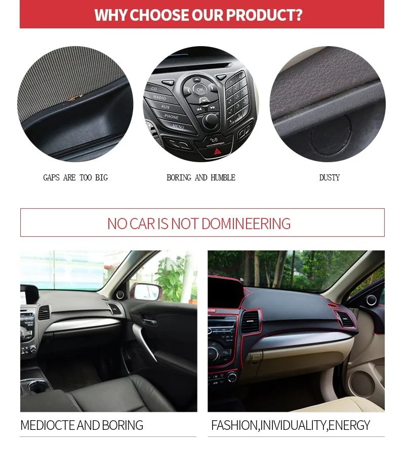 Dekoratyvinė vidaus apdailos juosta automobiliui "Renova
