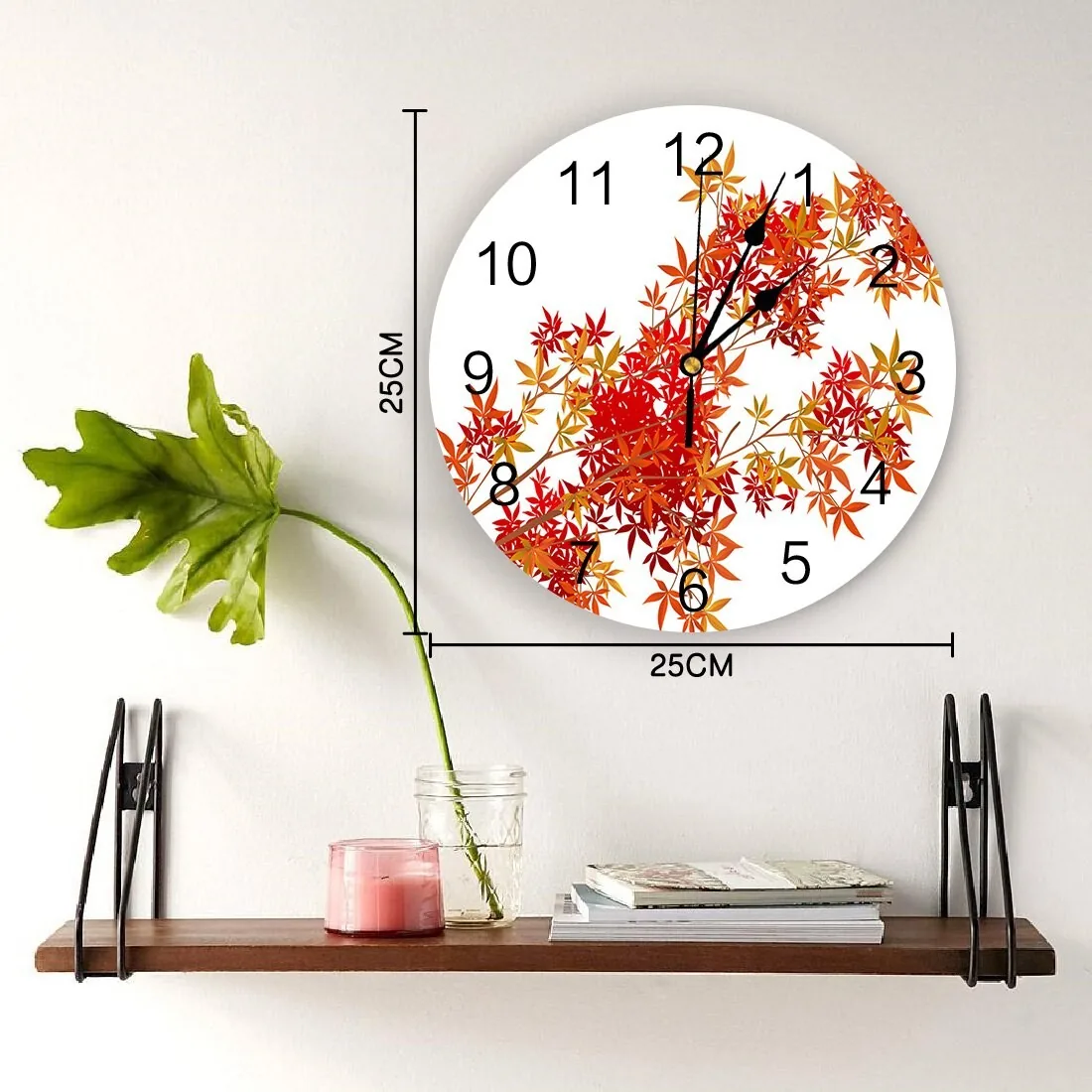 Sieninis laikrodis "Puikiosios gėlės" (25 cm)