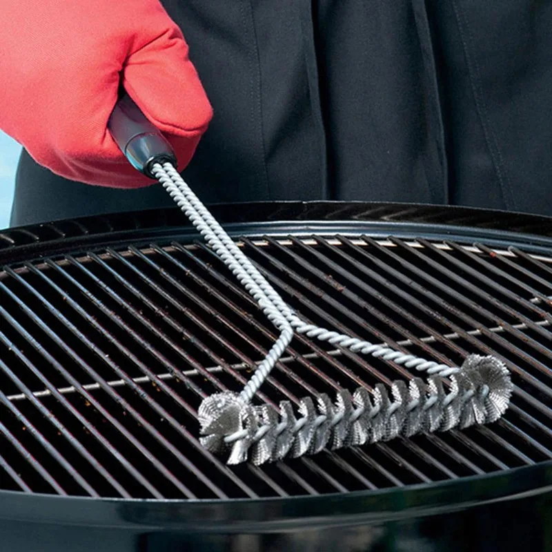 Plieninis šepetys valymui "BBQ"