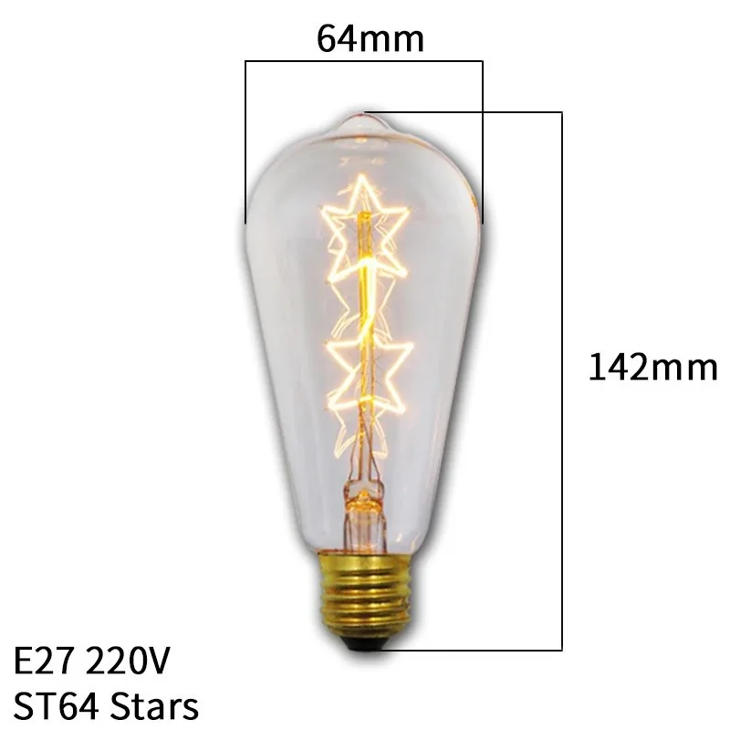 Dekoratyvinė lemputė "Edison" (E27, ST64)