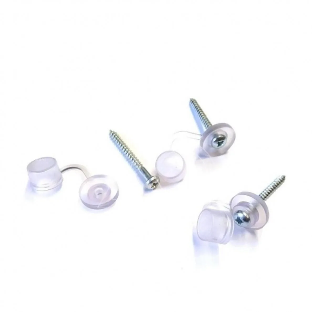 Polikarbonato tvirtinimo silikoninės poveržlės 4.5 mm (100 vnt.