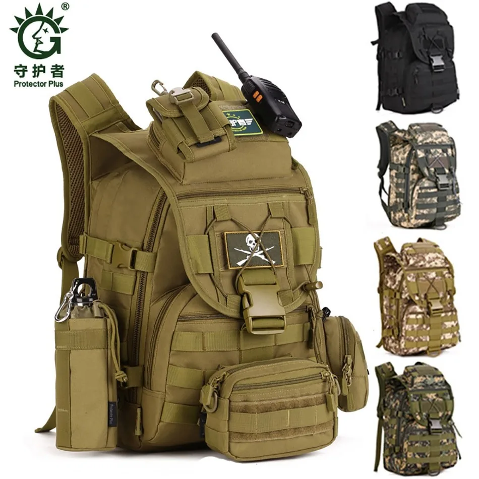 Protector Plus 40L Man Backpacks Army Camping Tactics Military