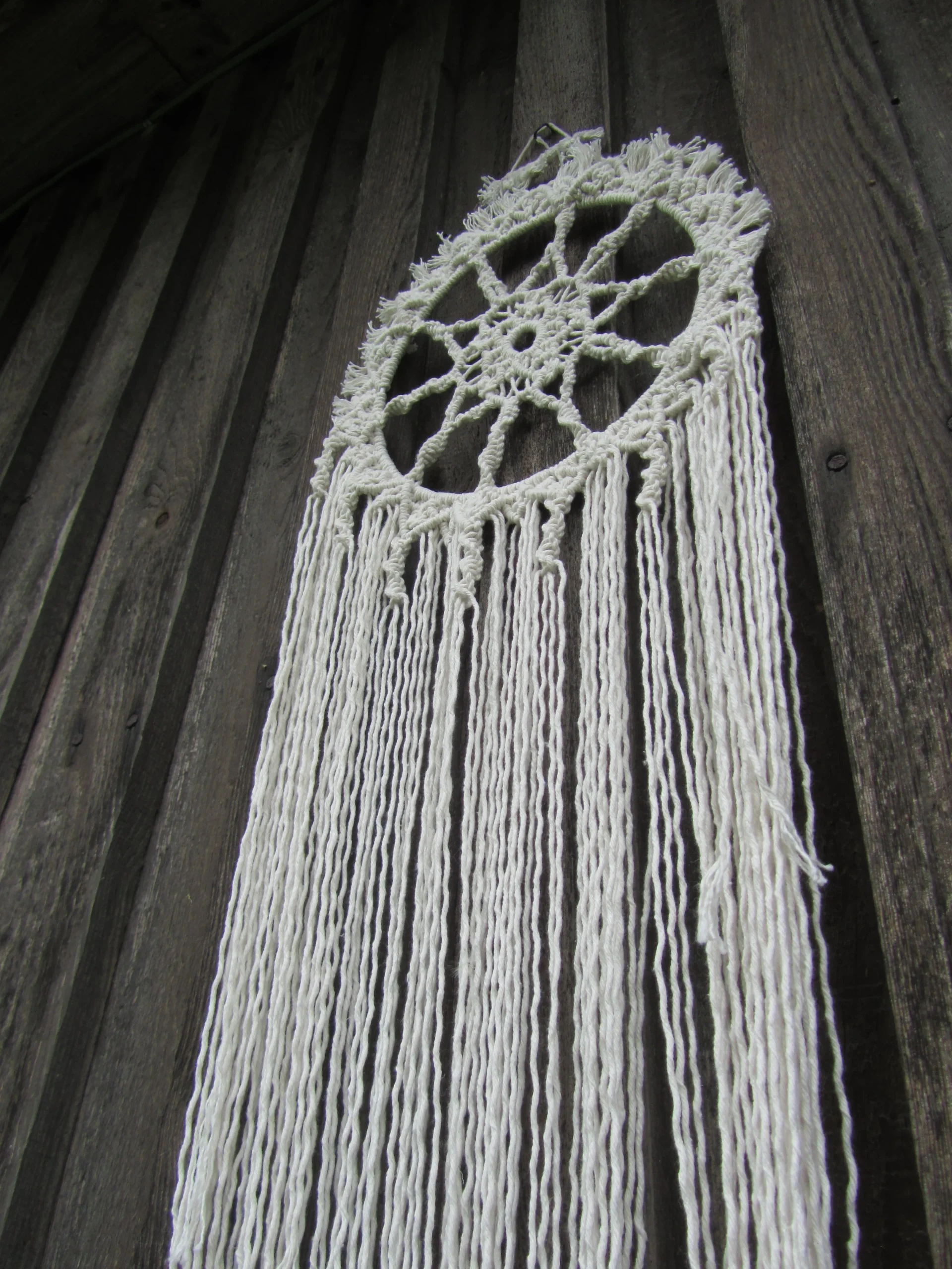 Macrame pinta rankų darbo dekoracija "Aušrinė žvaigždė"