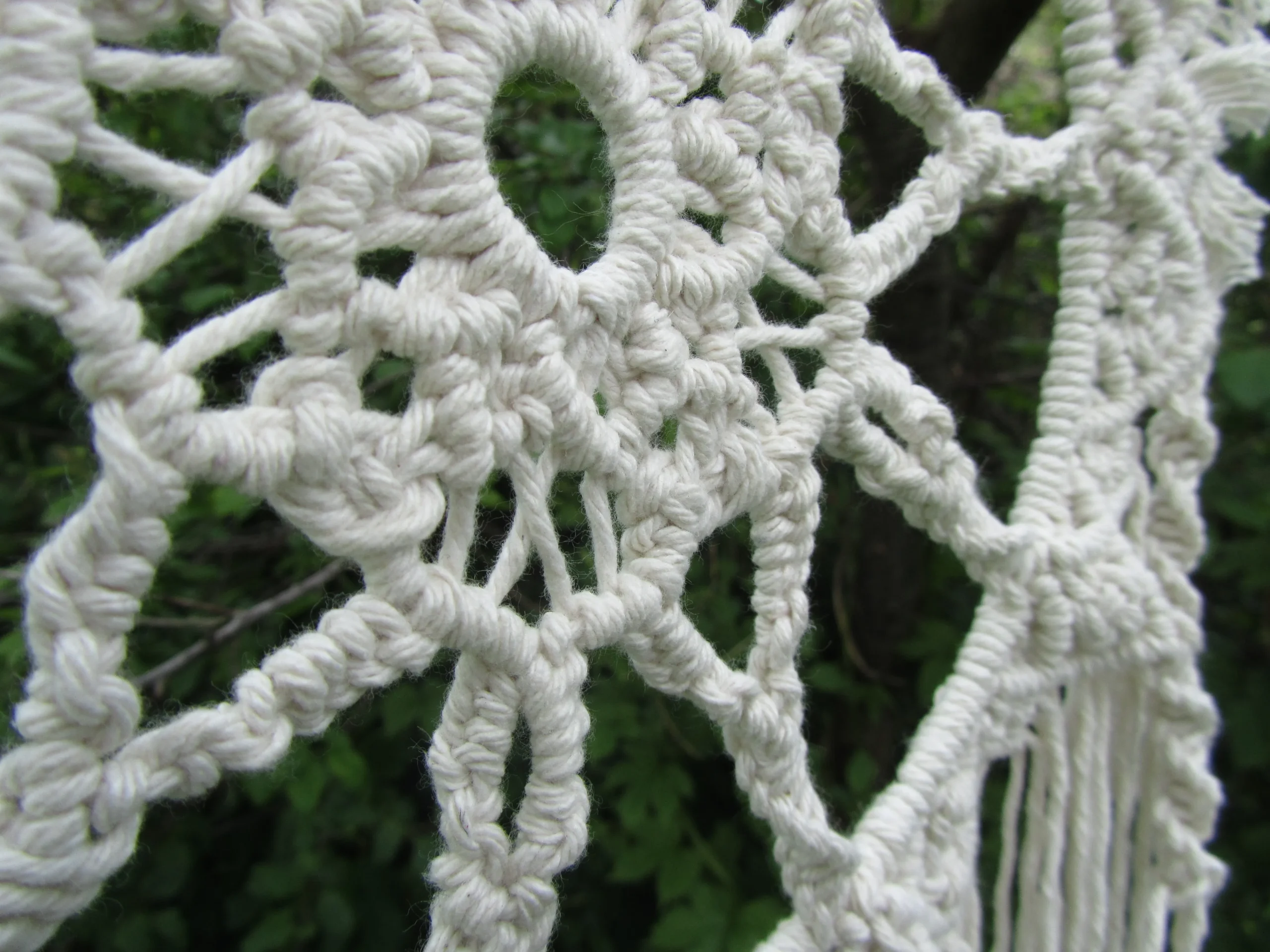 Macrame pinta rankų darbo dekoracija "Aušrinė žvaigždė"