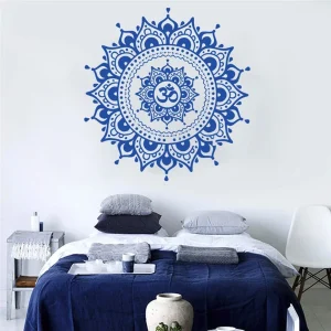 Lipdukas "Mėlynoji mandala" (57 x 57 cm)