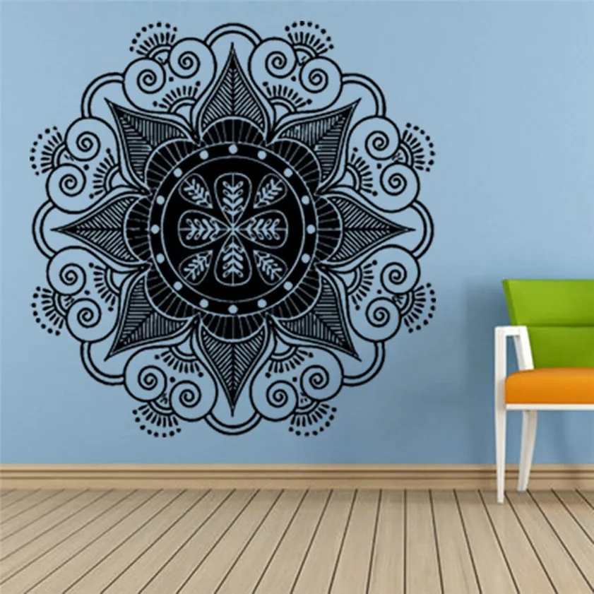 Lipdukas "Nuostabi juodoji mandala" (57 x 57 cm)