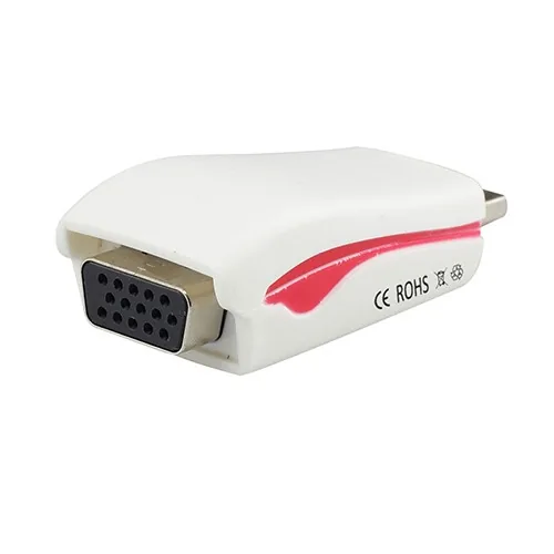 1080P HDMI į VGA vaizdo keitiklis adapteris + USB maitinimo