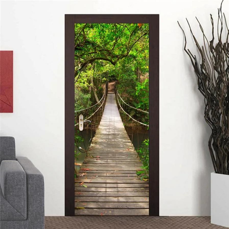 3D lipdukas "Bezdžionių tiltas" (77 x 200 cm)