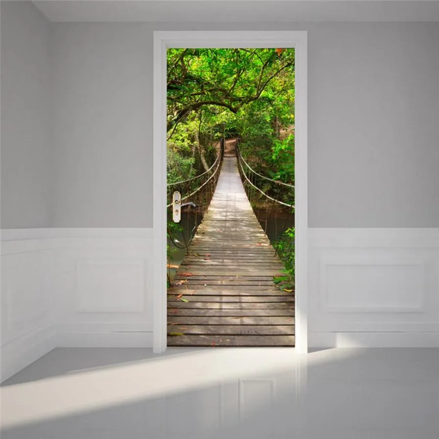 3D lipdukas "Bezdžionių tiltas" (77 x 200 cm)