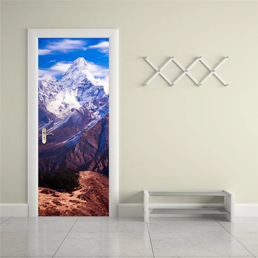 3D lipdukas "Nuostabus kalnų grožis" (77 x 200 cm)